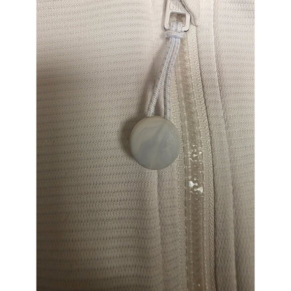 Athleta Girl XS/6 White Hooded Full Zip Jacket Lightweight Stretch Fabric Hoodie - Picture 5 of 9